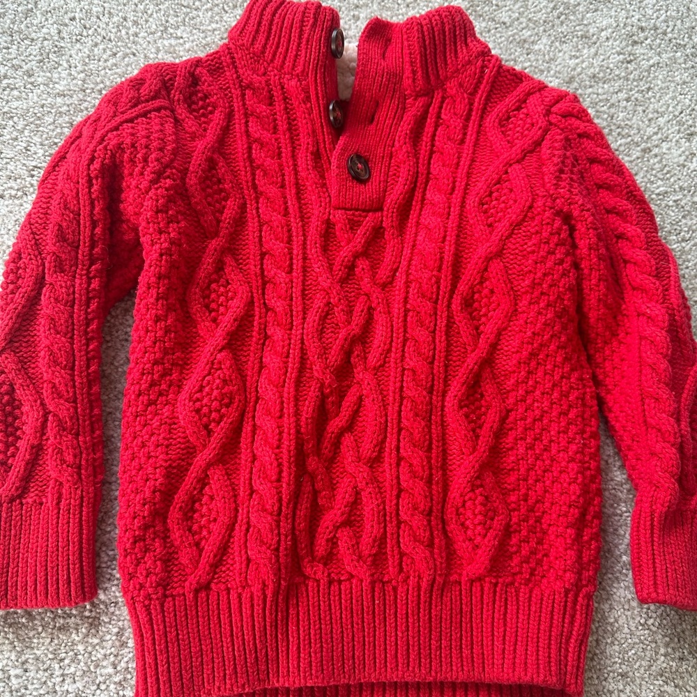 Baby gap 2T red holiday sweater